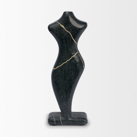 Contour Black Marble Silhouette Decorative Object by Mercana at Eve Furniture