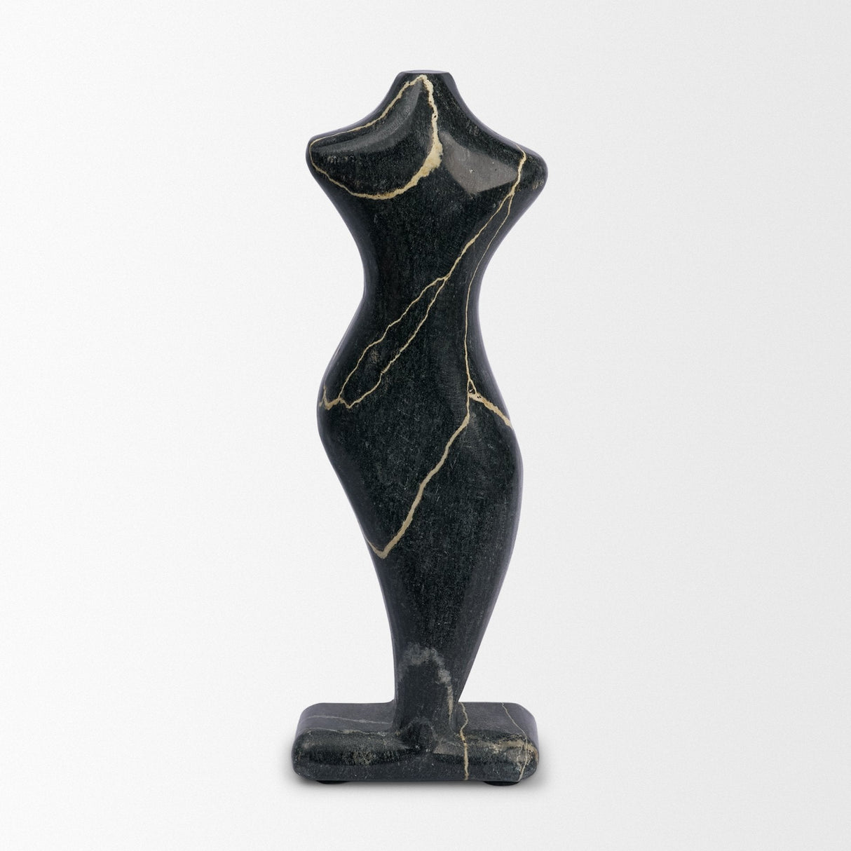 Contour Black Marble Silhouette Decorative Object by Mercana at Eve Furniture