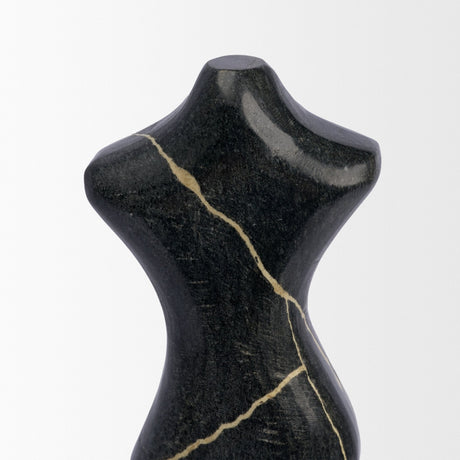 Contour Black Marble Silhouette Decorative Object by Mercana at Eve Furniture