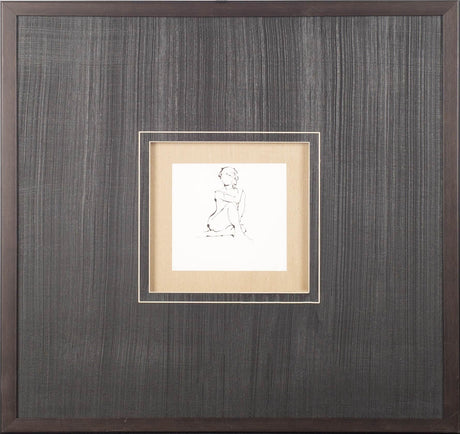 Contour Figure 2 by Stefano Altamura a Hand Embellished Textured Framed Art Print Matted under Glass by Mercana at Eve Furniture