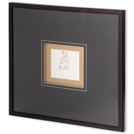 Contour Figure 2 by Stefano Altamura a Hand Embellished Textured Framed Art Print Matted under Glass by Mercana at Eve Furniture