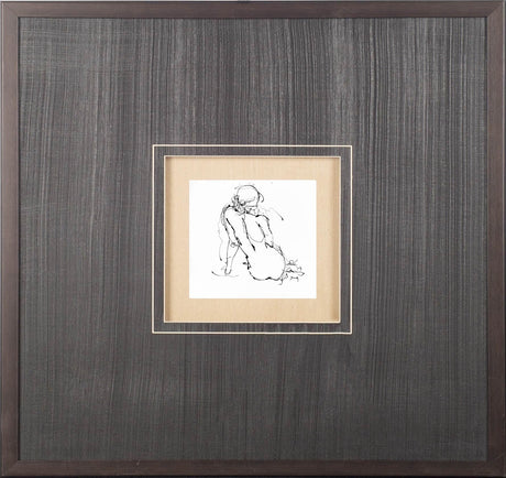 Contour Figure 4 by Stefano Altamura a Hand Embellished Textured Framed Art Print Matted under Glass by Mercana at Eve Furniture