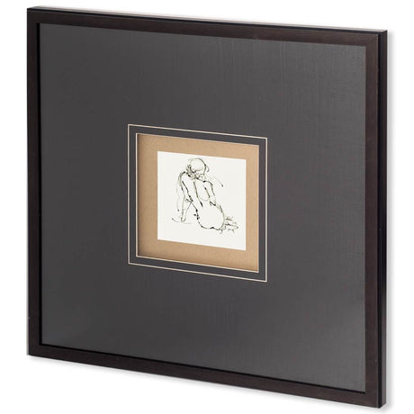 Contour Figure 4 by Stefano Altamura a Hand Embellished Textured Framed Art Print Matted under Glass by Mercana at Eve Furniture