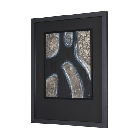 Contrasting Paths I by Studio M a handmade Original Framed 3D Textured Artwork under Glass by Mercana at Eve Furniture