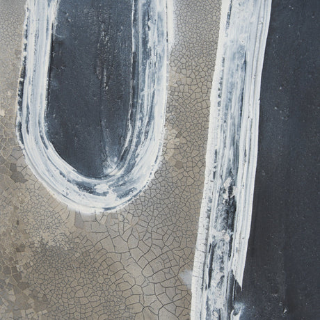 Contrasting Paths I by Studio M a handmade Original Framed 3D Textured Artwork under Glass by Mercana at Eve Furniture
