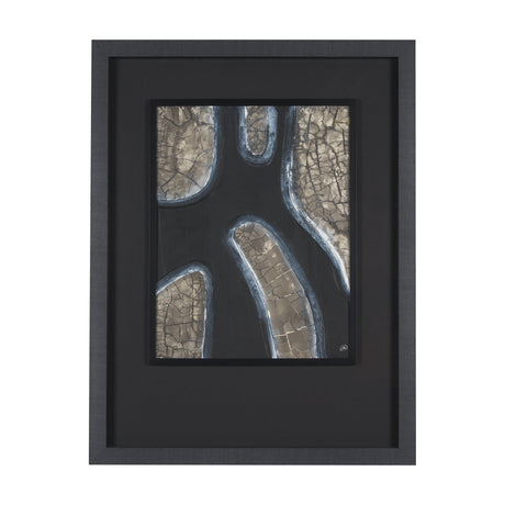 Contrasting Paths I by Studio M a handmade Original Framed 3D Textured Artwork under Glass by Mercana at Eve Furniture
