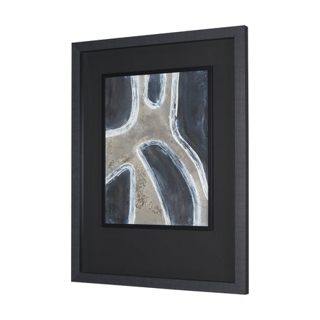 Contrasting Paths II by Studio M a handmade Original Framed 3D Textured Artwork under Glass by Mercana at Eve Furniture