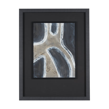 Contrasting Paths II by Studio M a handmade Original Framed 3D Textured Artwork under Glass by Mercana at Eve Furniture