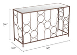 Convale Bronze Console Table by Zuomod at Eve Furniture