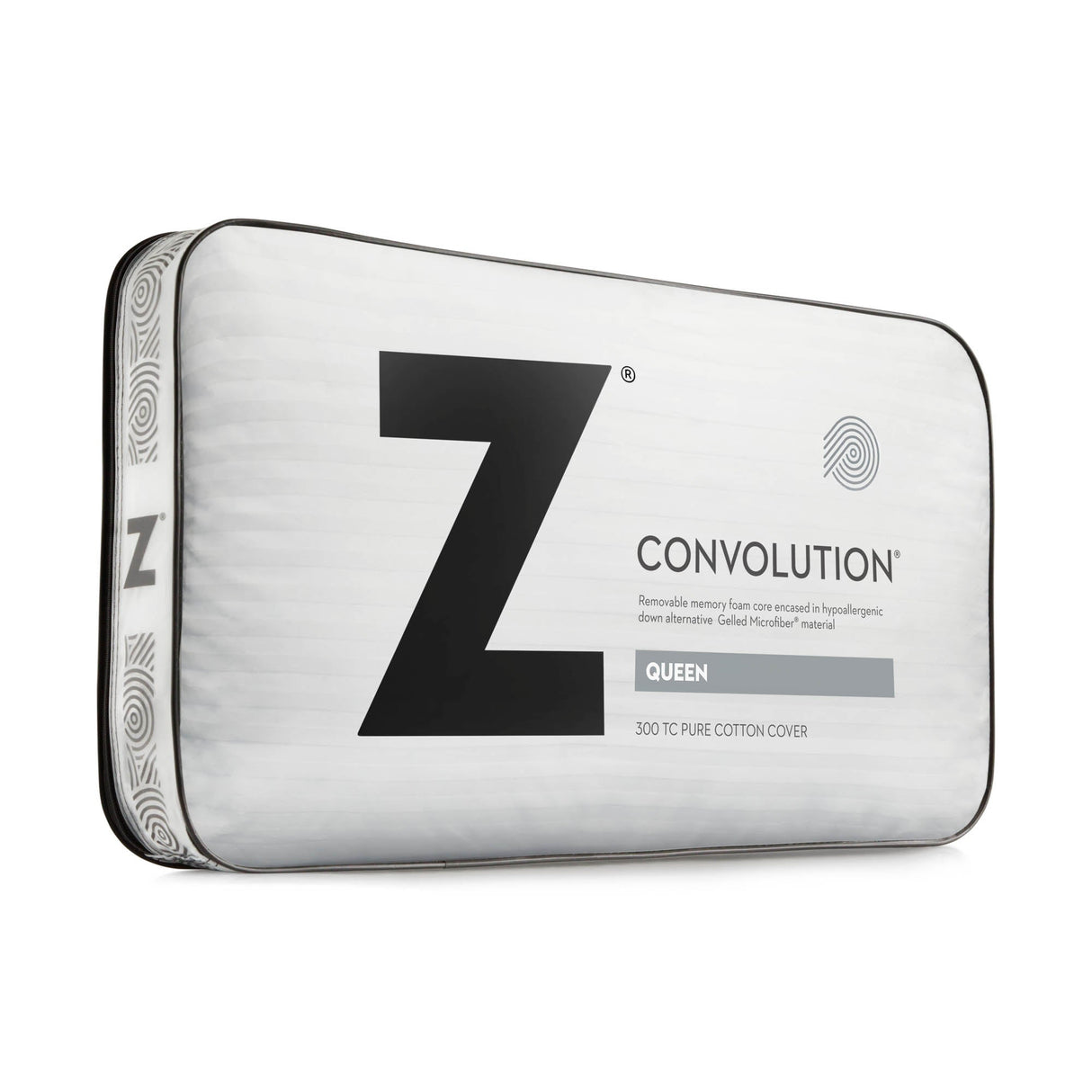 Convolution White King Pillow by Malouf at Eve Furniture