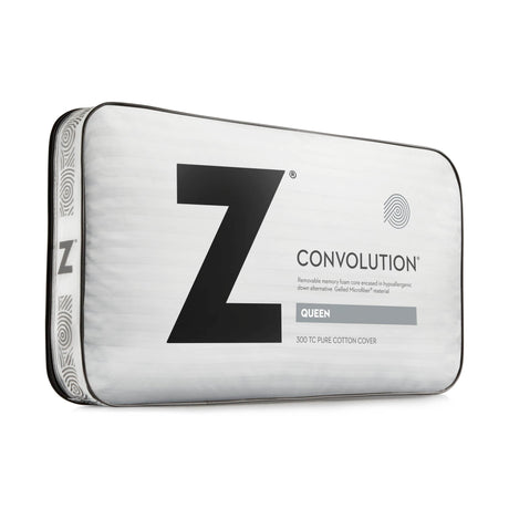 Convolution White King Pillow by Malouf at Eve Furniture