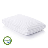 Convolution White King Pillow by Malouf at Eve Furniture