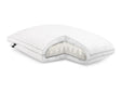 Convolution White King Pillow by Malouf at Eve Furniture