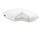 Convolution White King Pillow by Malouf at Eve Furniture