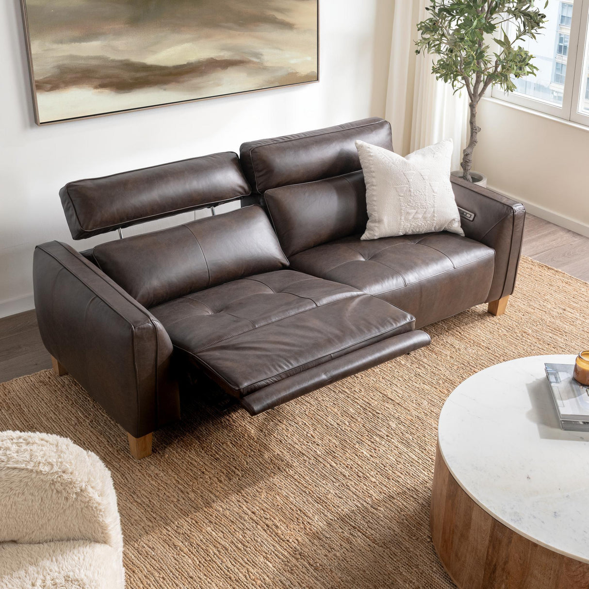 Conway Reclining Sofa - Brown by Classic Home at Eve Furniture