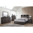 Conwy Gray 4-Piece Queen Bedroom Set by Furniture of America at Eve Furniture