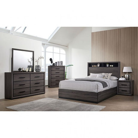 Conwy Gray 5-Piece Queen Bedroom Set by Furniture of America at Eve Furniture