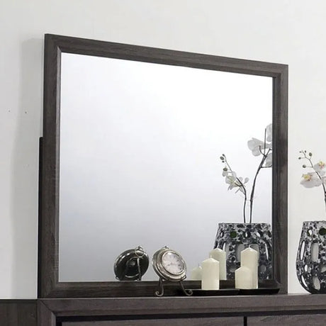 Conwy Gray 4-Piece Queen Bedroom Set by Furniture of America at Eve Furniture
