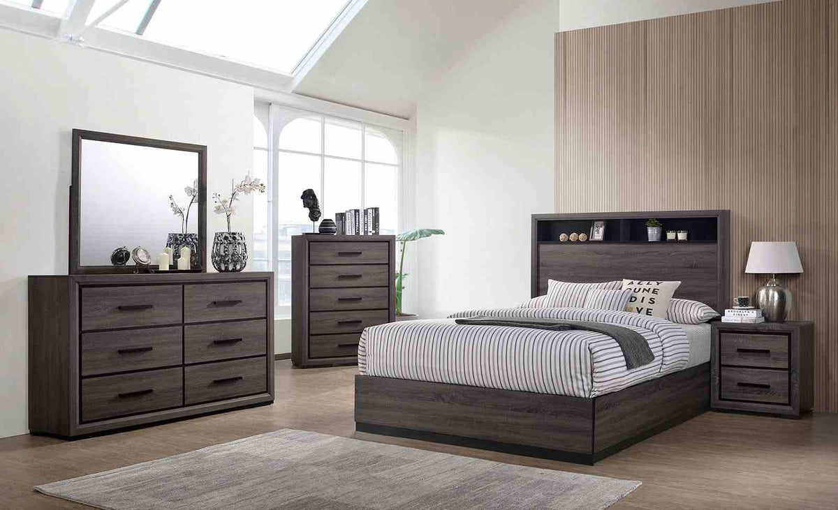 Conwy Gray California King Bed by Furniture of America at Eve Furniture