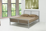 Cooper Queen Metal Bed Silver