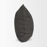 Cooper Square Black w/ Cream Stripe Decorative Pillow Cover by Mercana at Eve Furniture
