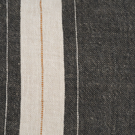 Cooper Square Black w/ Cream Stripe Decorative Pillow Cover by Mercana at Eve Furniture