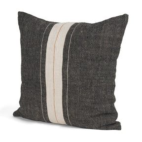 Cooper Square Black w/ Cream Stripe Decorative Pillow Cover by Mercana at Eve Furniture