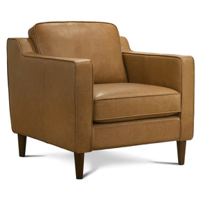 Cooper Tan Leather Lounge Chair by Ashcroft Furniture at Eve Furniture