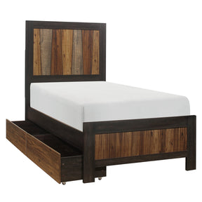 Cooper Wire Brushed Full Storage Panel Bed by Homelegance at Eve Furniture