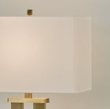 Coopermen Gold Finish/White Table Lamp