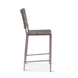 Copenhagen 17" Counter Chair in Black Buffalo Leather and Iron by Home Trends & Design at Eve Furniture