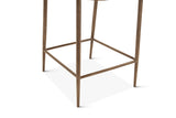 Copenhagen 17" Counter Chair in Brown Buffalo Leather and Iron by Home Trends & Design at Eve Furniture