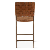 Copenhagen 17" Counter Chair in Tobacco Buffalo Leather with Iron by Home Trends & Design at Eve Furniture