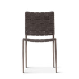 Copenhagen 18" Dining Chair in Black Buffalo Leather and Iron, Set of 2 by Home Trends & Design at Eve Furniture