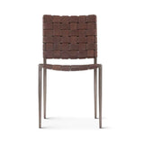 Copenhagen 18" Dining Chair in Tobacco Buffalo Leather with Iron, Set of 2 by Home Trends & Design at Eve Furniture