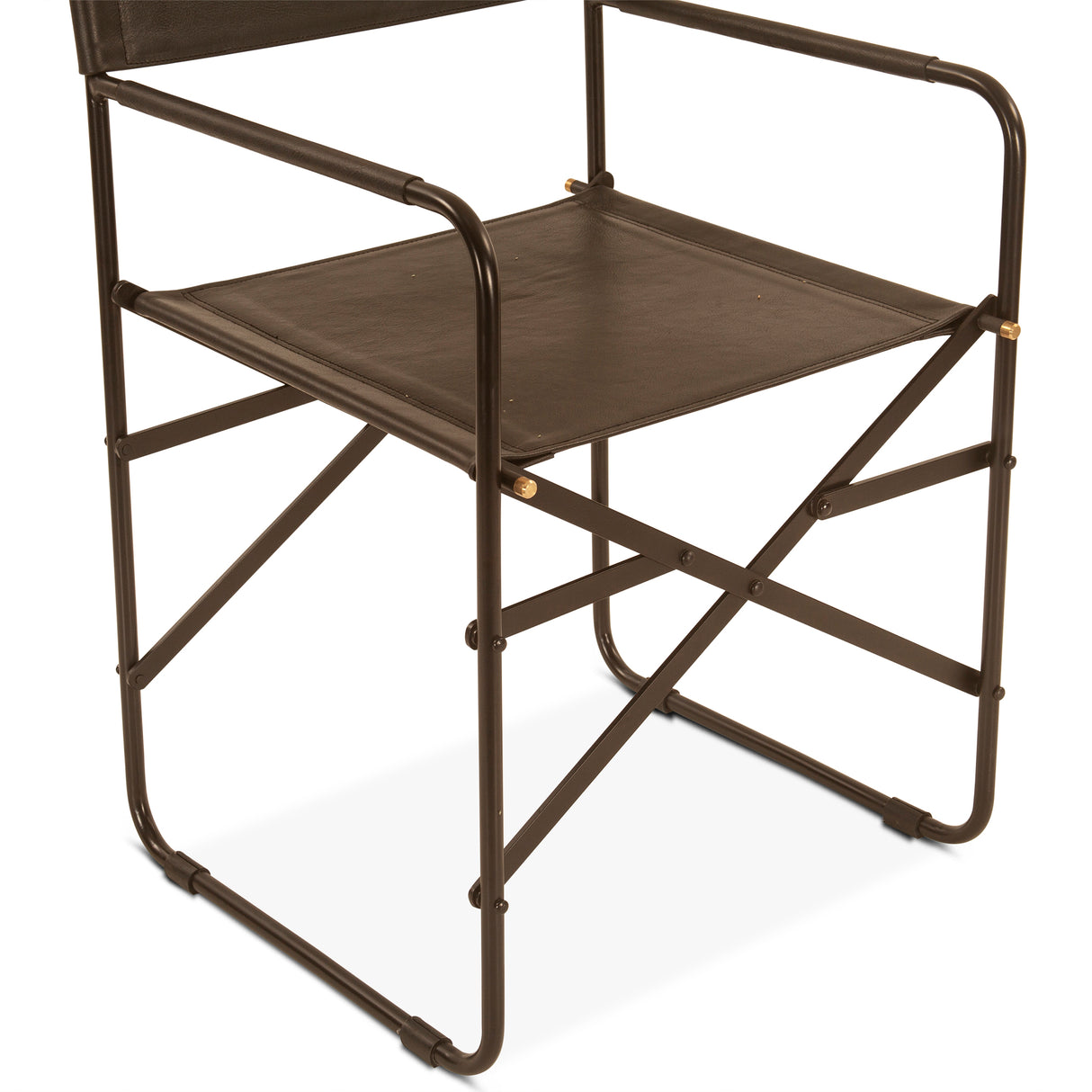 Copenhagen 19" Director's Chair in Black Leather by Home Trends & Design at Eve Furniture