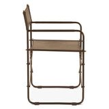 Copenhagen 19" Director's Chair in Black Leather by Home Trends & Design at Eve Furniture
