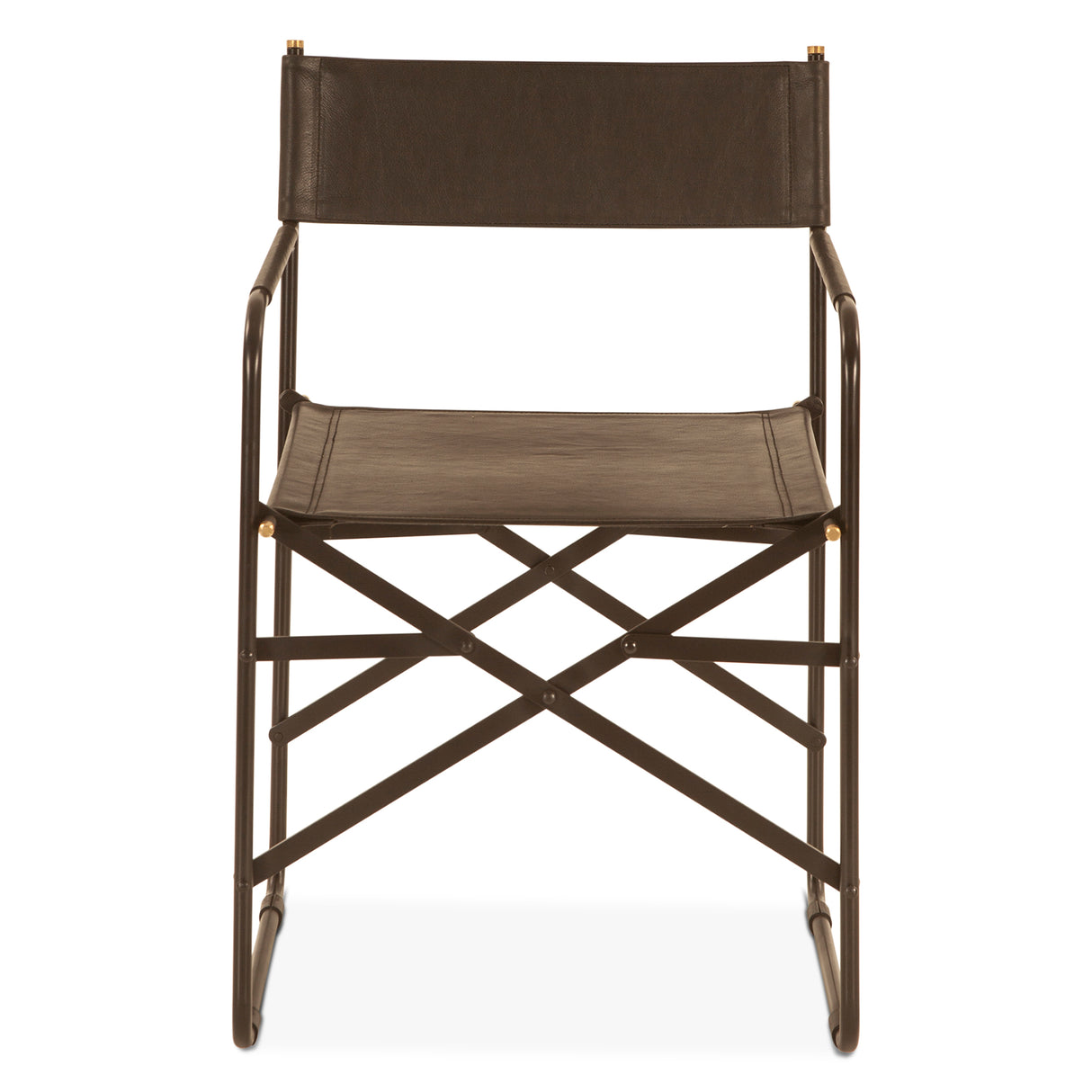Copenhagen 19" Director's Chair in Black Leather by Home Trends & Design at Eve Furniture