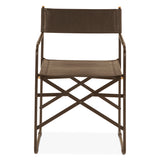 Copenhagen 19" Director's Chair in Black Leather by Home Trends & Design at Eve Furniture