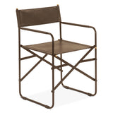 Copenhagen 19" Director's Chair in Black Leather by Home Trends & Design at Eve Furniture