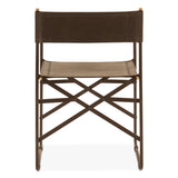 Copenhagen 19" Director's Chair in Black Leather by Home Trends & Design at Eve Furniture