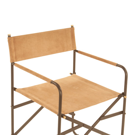 Copenhagen 19" Director's Chair in Sand Suede by Home Trends & Design at Eve Furniture