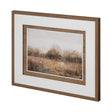 Copper Glaze Landscape by Matina Theodosiou Hand Embellished Framed Art Print Matted under Glass by Mercana at Eve Furniture