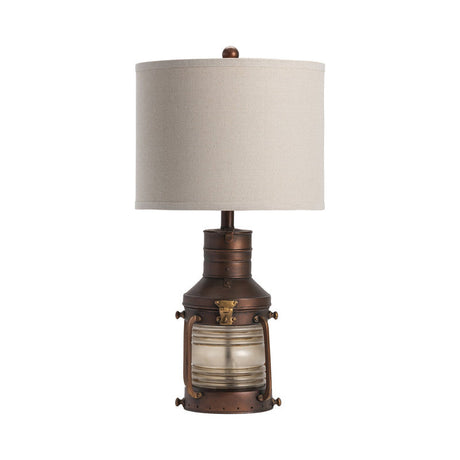 Copper Lantern Bronze/Transparent Table Lamp by Crestview at Eve Furniture