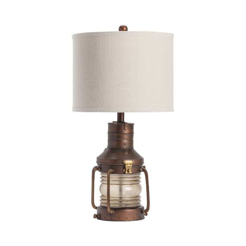 Copper Lantern Bronze/Transparent Table Lamp by Crestview at Eve Furniture