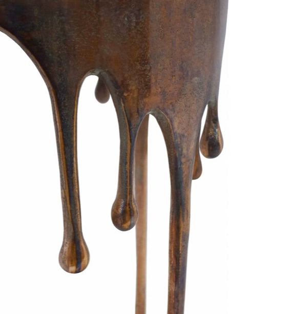 Copperworks Accent Table Antique Copper by Moe's Home at Eve Furniture