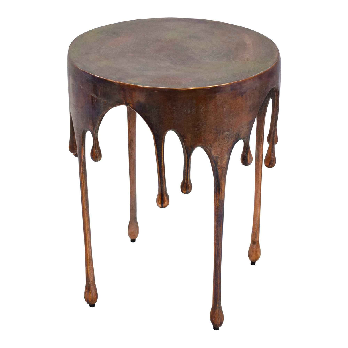 Copperworks Antique Copper Accent Table
