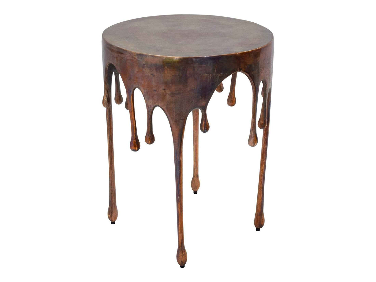 Copperworks Antique Copper Accent Table
