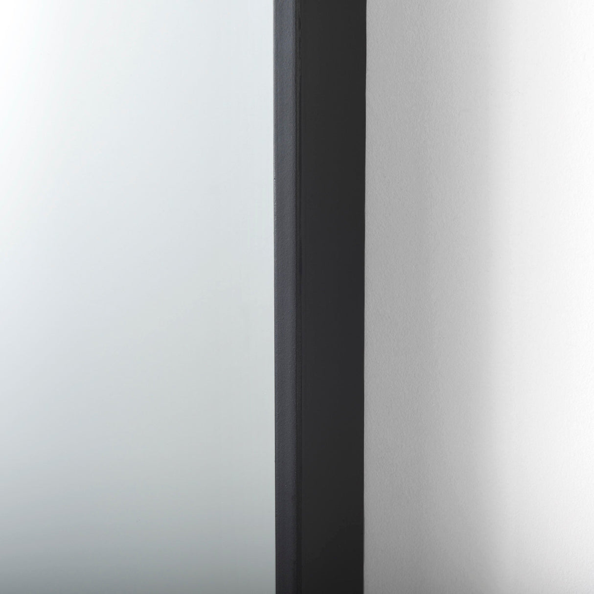 Cora Black Metal Frame W/ Brown Wooden Shelf Arched Wall Mirror by Mercana at Eve Furniture