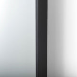 Cora Black Metal Frame W/ Brown Wooden Shelf Arched Wall Mirror by Mercana at Eve Furniture